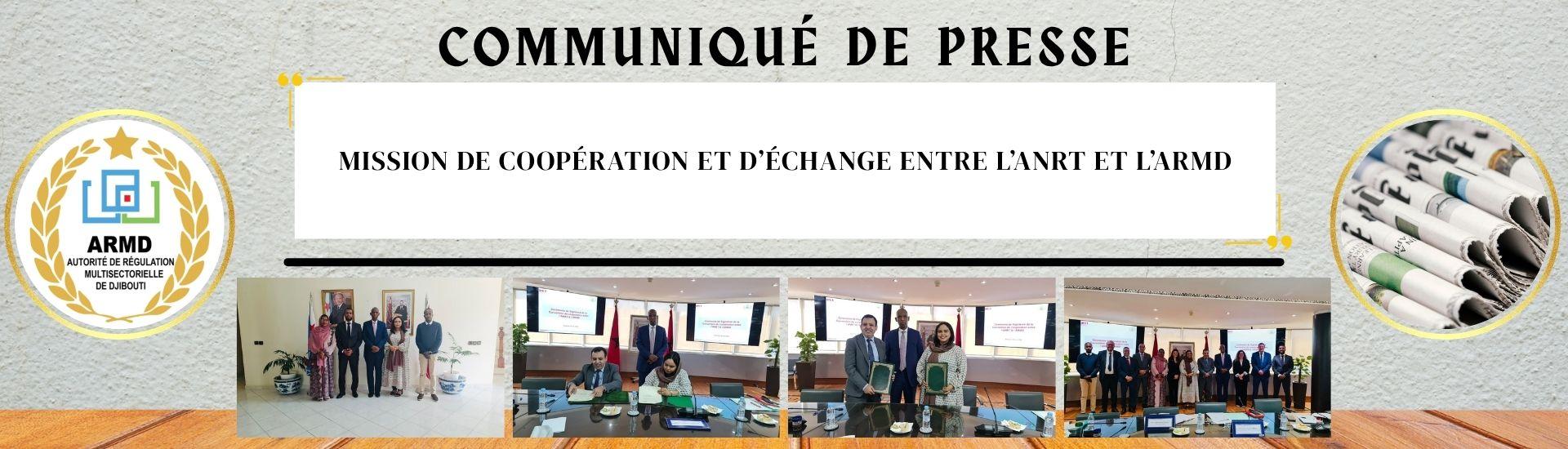 Mission de coopération et d’échange entre l’ANRT et l’ARMD